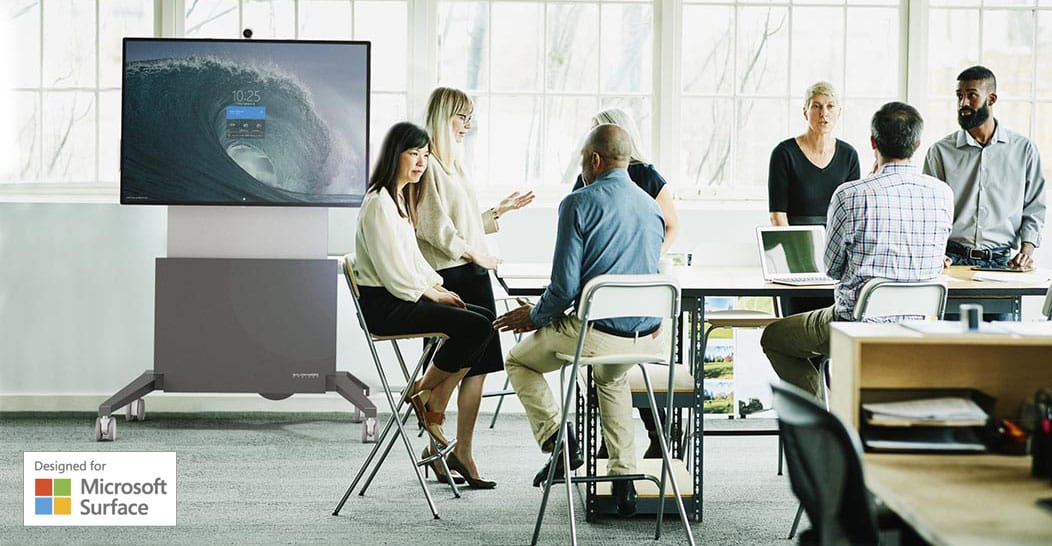 Salamander Designs gibt Microsoft  Designed for Surface-Zertifizierung für mobile Ständer für Surface Hub 2S bekannt