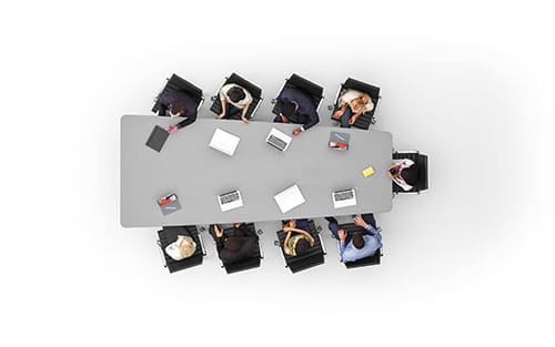 trapezoid seating layout for table