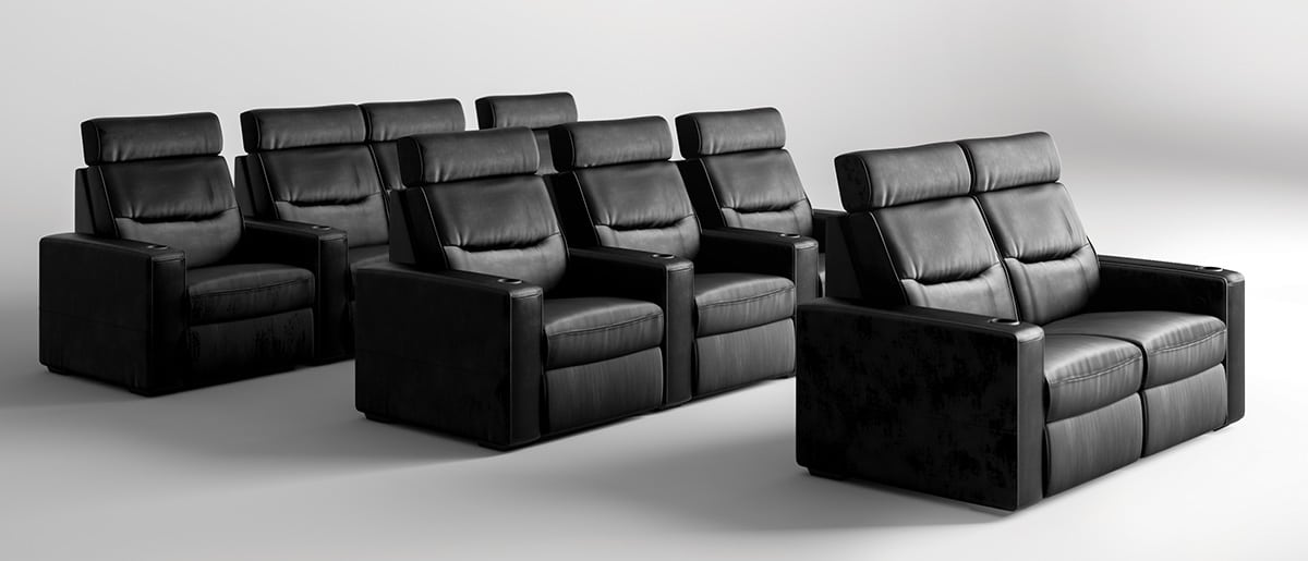 AV Basic Seating, theater, home theater, entertainment seating