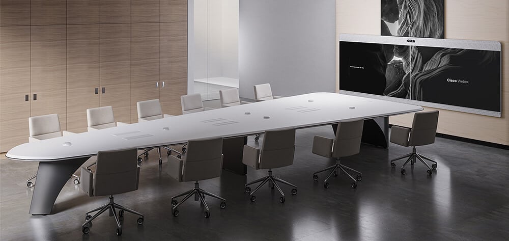 Barcelona cabinet with several custom features such as a refrigerator, trash bins and adjustable shelves