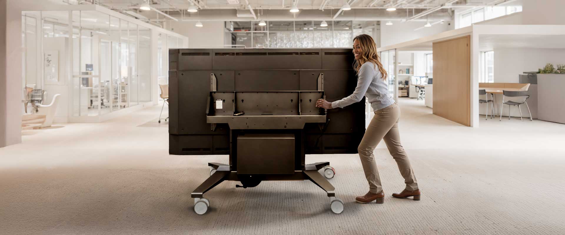 Salamander Designs, TV Stand, Commercial, Heavy Duty Wheels