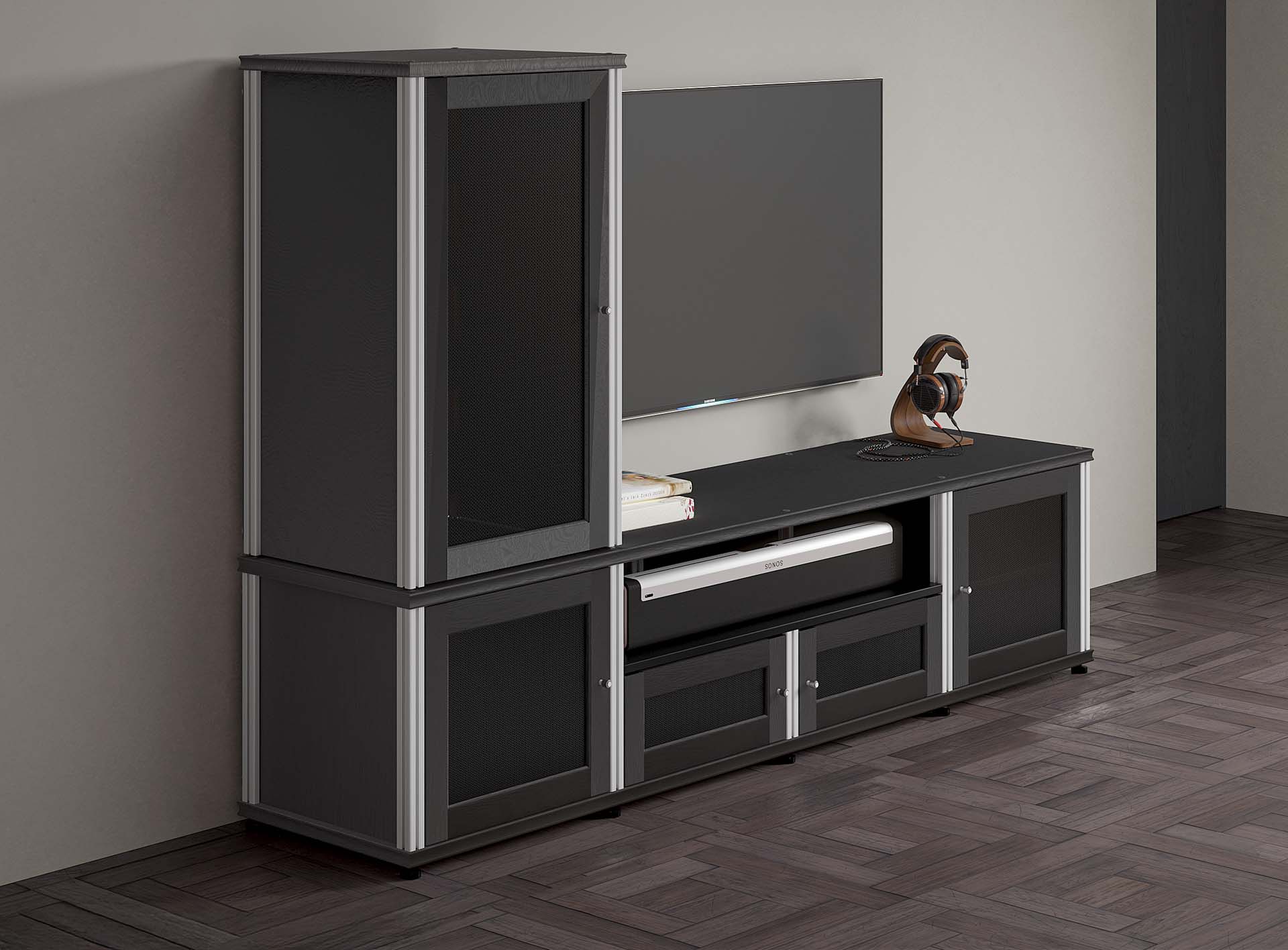 Salamander Designs, Modularer Schrank, Synergy System, TV-Ständer